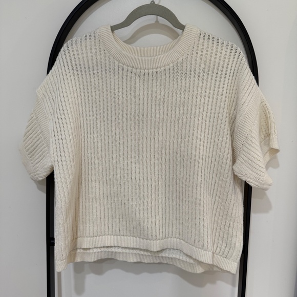 Michael Kors Yarn Knit Short Sleeve Sweater - Picture 2 of 5